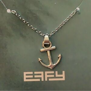 Effy Silver Palm tree necklace, 18 inch silver chain w/claw hook, New in package